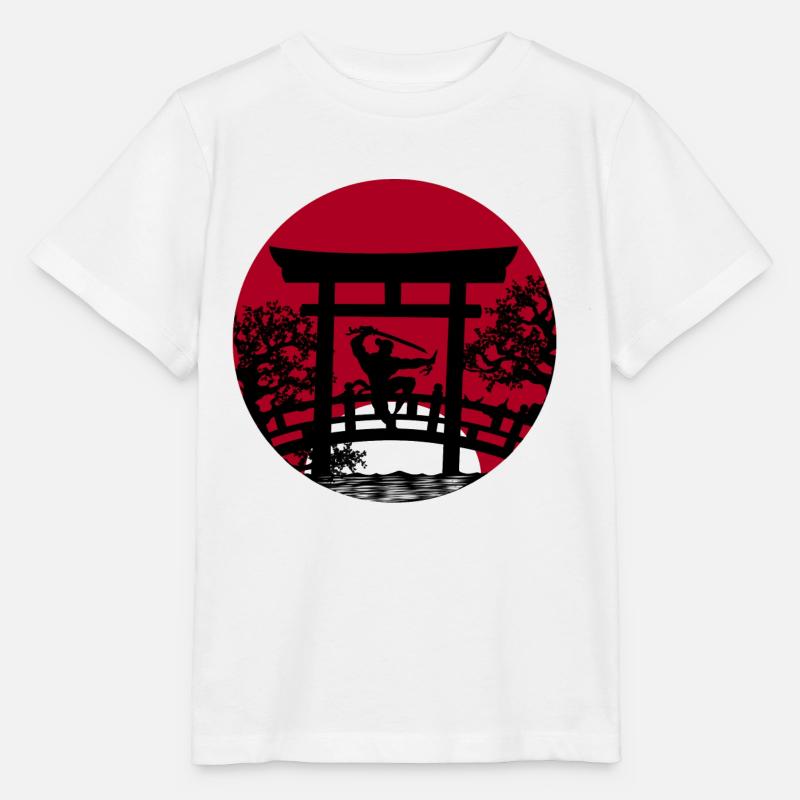 Japan Samurai - Stanley/Stella Kinder T-Shirt MINI CREATOR - Weiß
