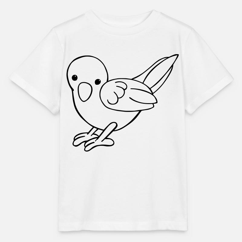 petit oiseau doux - T-shirt bio MINI CREATOR Stanley/Stella Enfant - blanc