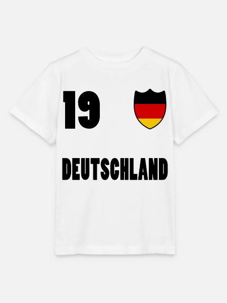 wm trikot 19 deutschland - Stanley/Stella Kinder T-Shirt MINI CREATOR - Weiß