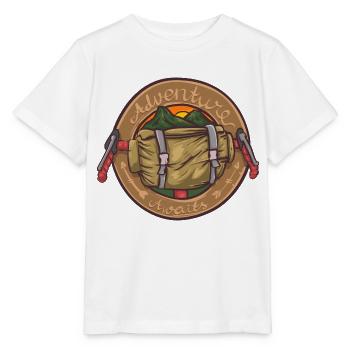 aventure vous attend au bar à vélo et à la montagne - T-shirt bio MINI CREATOR Stanley/Stella Enfant - blanc - Devant - Maike (125cm)
