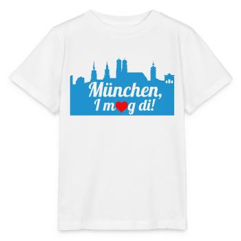 Munich - I mog di - Stanley/Stella MINI CREATOR Kids’ T-Shirt - white - Front - Maike (125cm)