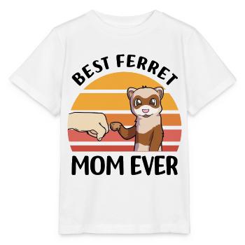 Frettchen Liebhaber - Stanley/Stella Kinder T-Shirt MINI CREATOR  - Weiß - Vorne - Maike (125cm)