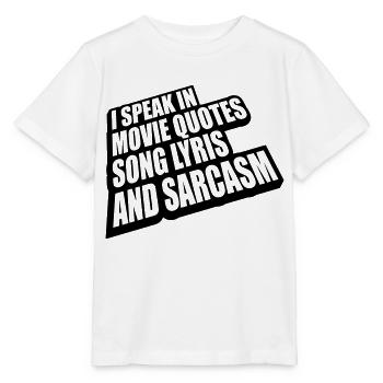 speak lyrics and sarcasm - Stanley/Stella MINI CREATOR Kids’ T-Shirt - white - Front - Maike (125cm)