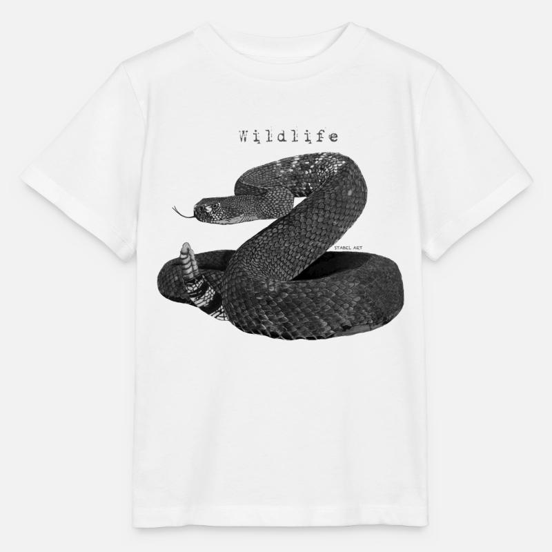 Schlange - Stanley/Stella Kinder T-Shirt MINI CREATOR  - Weiß