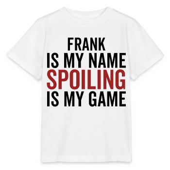 Frank est mon nom Spoiler est mon jeu - T-shirt bio MINI CREATOR Stanley/Stella Enfant - blanc - Devant - Maike (125cm)