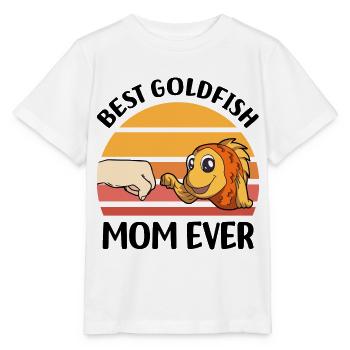 Poisson rouge - T-shirt bio MINI CREATOR Stanley/Stella Enfant - blanc - Devant - Maike (125cm)