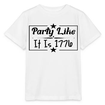 Faire la fête comme c’est 1776 - T-shirt bio MINI CREATOR Stanley/Stella Enfant - blanc - Devant - Maike (125cm)