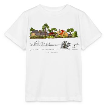 Paysage rural - T-shirt bio MINI CREATOR Stanley/Stella Enfant - blanc - Devant - Maike (125cm)