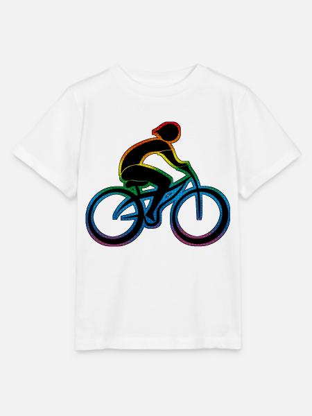 Radfahrer - Stanley/Stella Kinder T-Shirt MINI CREATOR - Weiß
