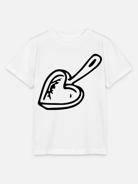 Hobbykoch Pfanne Herzform Geschenkidee - Stanley/Stella Kinder T-Shirt MINI CREATOR - Weiß