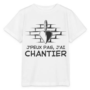 Bâtiment mur tourelle - T-shirt bio MINI CREATOR Stanley/Stella Enfant - blanc - Devant - Maike (125cm)