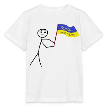 Ukrainisch - Stanley/Stella Kinder T-Shirt MINI CREATOR  - Weiß - Vorne - Maike (125cm)