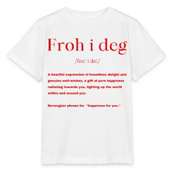 Norwegisch Spruch - Stanley/Stella Kinder T-Shirt MINI CREATOR  - Weiß - Vorne - Maike (125cm)