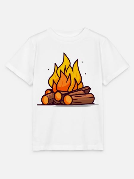 Lagerfeuer - Stanley/Stella Kinder T-Shirt MINI CREATOR - Weiß
