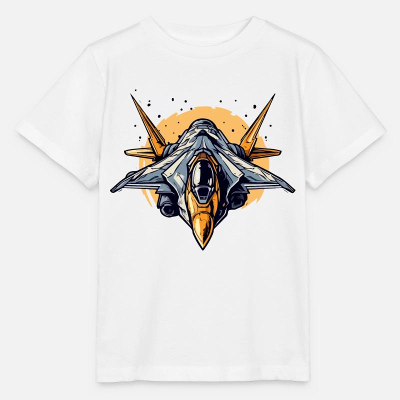 Jet-Master-Flugzeug - Stanley/Stella Kinder T-Shirt MINI CREATOR  - Weiß