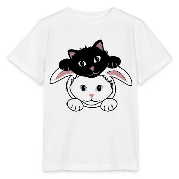 Hase und Dämon - Stanley/Stella Kinder T-Shirt MINI CREATOR  - Weiß - Vorne - Maike (125cm)