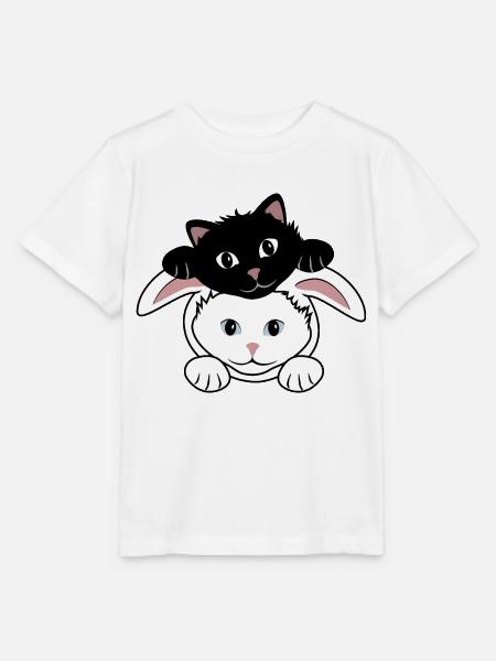 Hase und Dämon - Stanley/Stella Kinder T-Shirt MINI CREATOR - Weiß