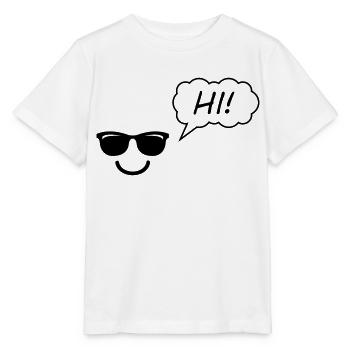 smileface Salut - T-shirt bio MINI CREATOR Stanley/Stella Enfant - blanc - Devant - Maike (125cm)