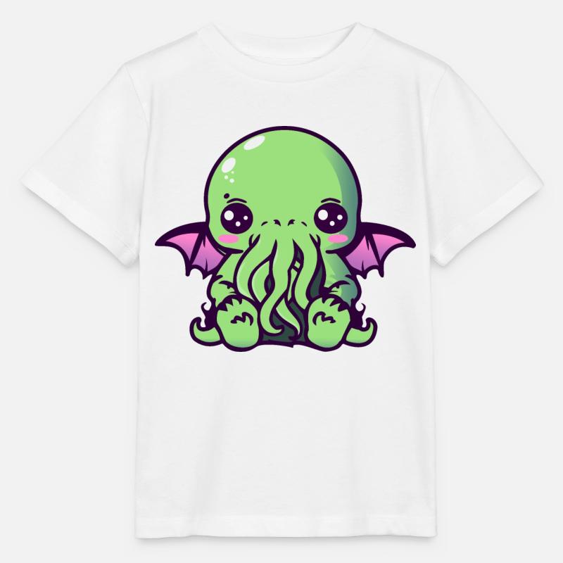 Kawaii Cthulhu - Stanley/Stella Kinder T-Shirt MINI CREATOR  - Weiß