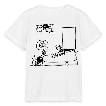 Beth the Spider - The Kiss Under the Mistletoe - Stanley/Stella MINI CREATOR Kids’ T-Shirt - white - Front - Maike (125cm)