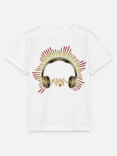 Kopfhörer - Stanley/Stella Kinder T-Shirt MINI CREATOR  - Weiß
