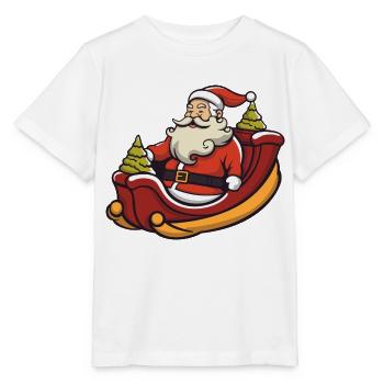Weihnachtsmann Logo - Stanley/Stella Kinder T-Shirt MINI CREATOR  - Weiß - Vorne - Maike (125cm)