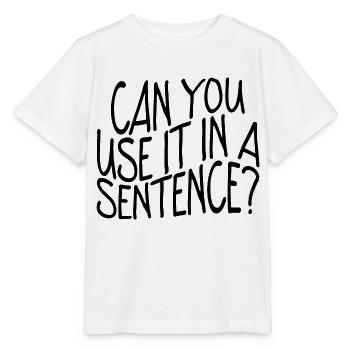 Pouvez-vous l’utiliser dans une phrase - T-shirt bio MINI CREATOR Stanley/Stella Enfant - blanc - Devant - Maike (125cm)
