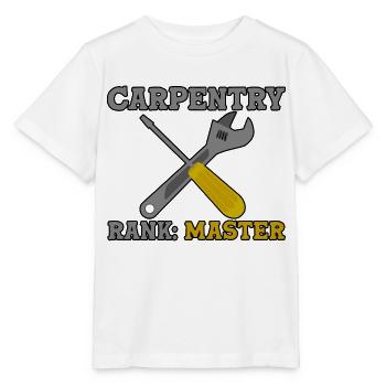 Rang de charpenterie Maître 2 - T-shirt bio MINI CREATOR Stanley/Stella Enfant - blanc - Devant - Maike (125cm)