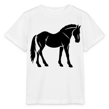 Horse - Stanley/Stella MINI CREATOR Kids’ T-Shirt - white - Front - Maike (125cm)
