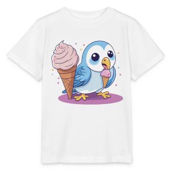 Ice Cream Love - Stanley/Stella MINI CREATOR Kids’ T-Shirt - white - Front - Maike (125cm)
