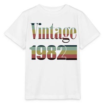1982 Geburtstag 1982 Jahrgang 1982 Geburtstag - Stanley/Stella Kinder T-Shirt MINI CREATOR  - Weiß - Vorne - Maike (125cm)
