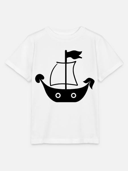 Piratenschiff - Stanley/Stella Kinder T-Shirt MINI CREATOR - Weiß