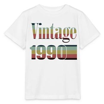 1990 Geburtstag 1990 Jahrgang 1990 Geburtstag - Stanley/Stella Kinder T-Shirt MINI CREATOR  - Weiß - Vorne - Maike (125cm)