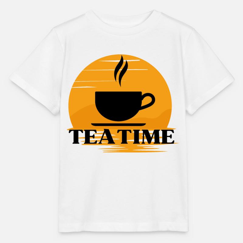 Tea Time ! - T-shirt bio MINI CREATOR Stanley/Stella Enfant - blanc