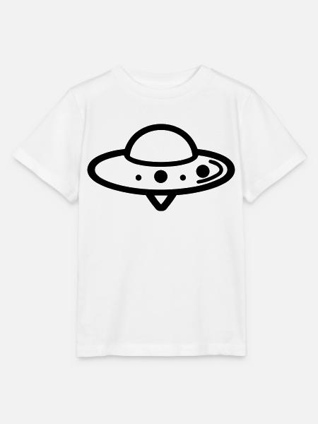 fliegende Untertasse - Stanley/Stella Kinder T-Shirt MINI CREATOR  - Weiß