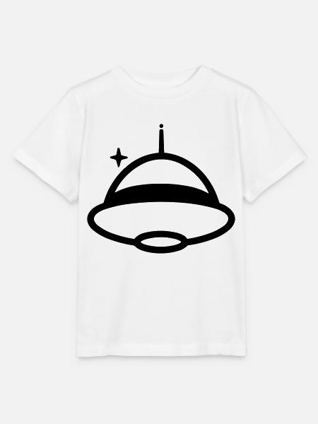 fliegende Untertasse - Stanley/Stella Kinder T-Shirt MINI CREATOR  - Weiß