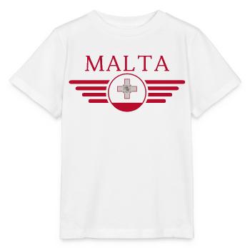 Ich liebe Malta, Eleganz Stil Design T-Shirt - Stanley/Stella Kinder T-Shirt MINI CREATOR  - Weiß - Vorne - Maike (125cm)