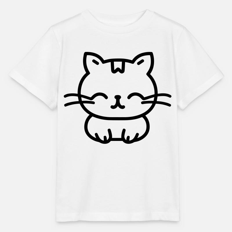chat - T-shirt bio MINI CREATOR Stanley/Stella Enfant - blanc