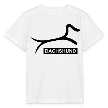 Sportlicher Dackel - Stanley/Stella Kinder T-Shirt MINI CREATOR  - Weiß - Vorne - Maike (125cm)