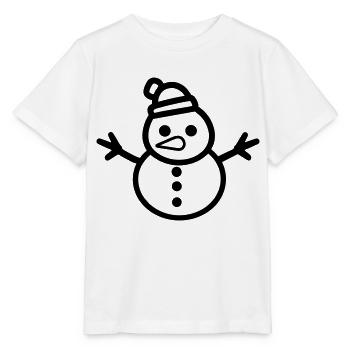 Bonhomme de neige - T-shirt bio MINI CREATOR Stanley/Stella Enfant - blanc - Devant - Maike (125cm)