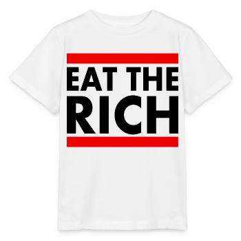 Eat the rich - Stanley/Stella MINI CREATOR Kids’ T-Shirt - white - Front - Maike (125cm)