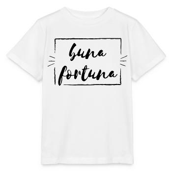 buna fortuna (Vectorgraphic) - Stanley/Stella Kinder T-Shirt MINI CREATOR  - Weiß - Vorne - Maike (125cm)