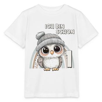 1. Geburtstag Eule Regenbogen Süß Niedlich - Stanley/Stella Kinder T-Shirt MINI CREATOR  - Weiß - Vorne - Maike (125cm)