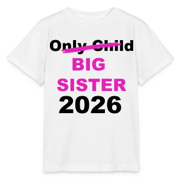 Big Sister 2026 Announcement - Stanley/Stella MINI CREATOR Kids’ T-Shirt - white - Front - Maike (125cm)