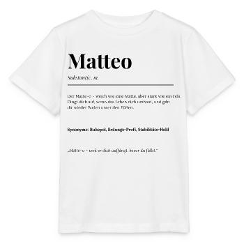 Matteo - Stanley/Stella Kinder T-Shirt MINI CREATOR  - Weiß - Vorne - Maike (125cm)