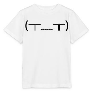 Pleurer Émotions (╥_╥) Des larmes violentes - T-shirt bio MINI CREATOR Stanley/Stella Enfant - blanc - Devant - Maike (125cm)