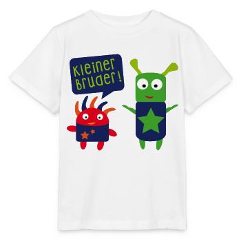 kleiner Bruder großer Bruder - Stanley/Stella Kinder T-Shirt MINI CREATOR  - Weiß - Vorne - Maike (125cm)