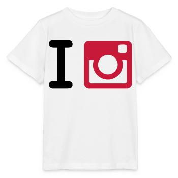 I Instagram + Yours (I Heart NewYork Style) - Stanley/Stella MINI CREATOR Kids’ T-Shirt - white - Front - Maike (125cm)