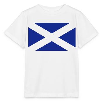 Écossais drapeau d'une couleur - T-shirt bio MINI CREATOR Stanley/Stella Enfant - blanc - Devant - Maike (125cm)