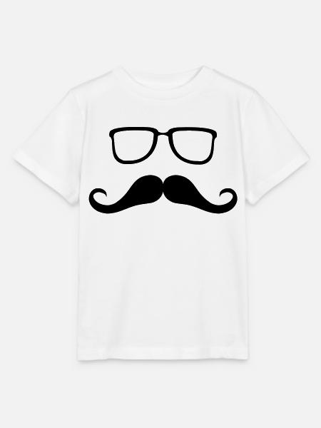 moustaches - Stanley/Stella Kinder T-Shirt MINI CREATOR - Weiß